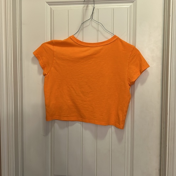 Aerie M Orange crop T-Shirt - Summer Is My Favorite - Picture 4 of 4